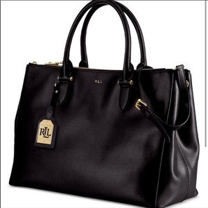Ralph Lauren Saffiano Leather Satchel